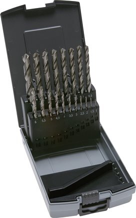 25-Piece Spiraalborenset DIN 338 N HSS-G 1 - 13 mm