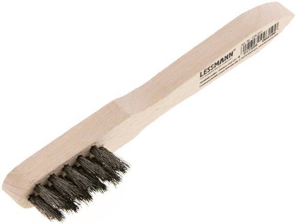 Brosse pour bougie d'allumage en fil d'acier inoxydable ondulé