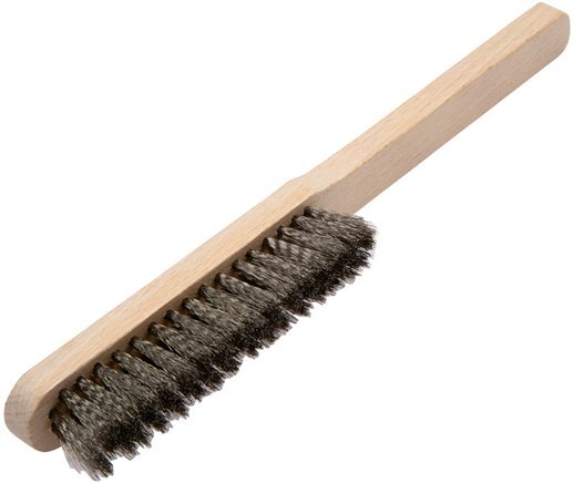 Brosse fine en fil d'acier inoxydable ondulé