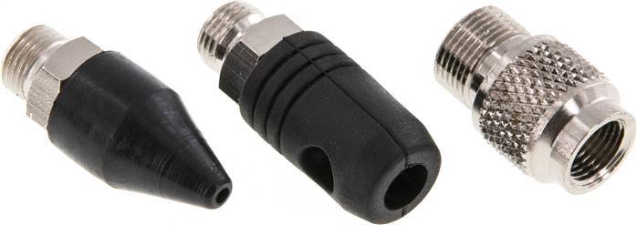 TYPHOON Standard/Pro Rubber Nozzle Set (Safety Nozzle Cone Nozzle) With Male Thread