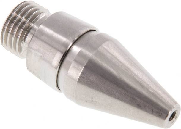 Buse d'économie d'air réglable R 1/4"(MT)-Rp 1/8"(FT) 1.4436