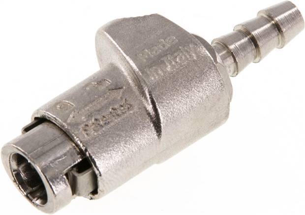 Doppelklauen-Profi-Stecker mit 6 mm Schlauchanschluss