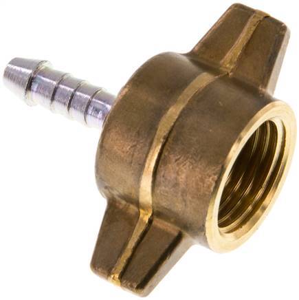 Hose Barb Connector For Tire Inflator Bottle M 16X1.5 - 6mm (1/4")