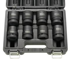 8-Piece Power Socket Set In Plastic Magazine 3/4" (19 mm)