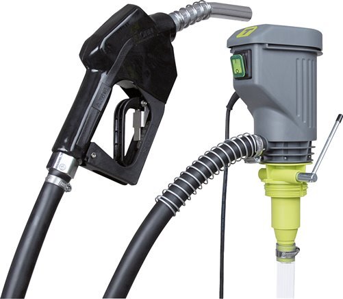 Bomba de bidón eléctrica autoaspirante 40 l/min 250 W Pistola de llenado automática con contador digital