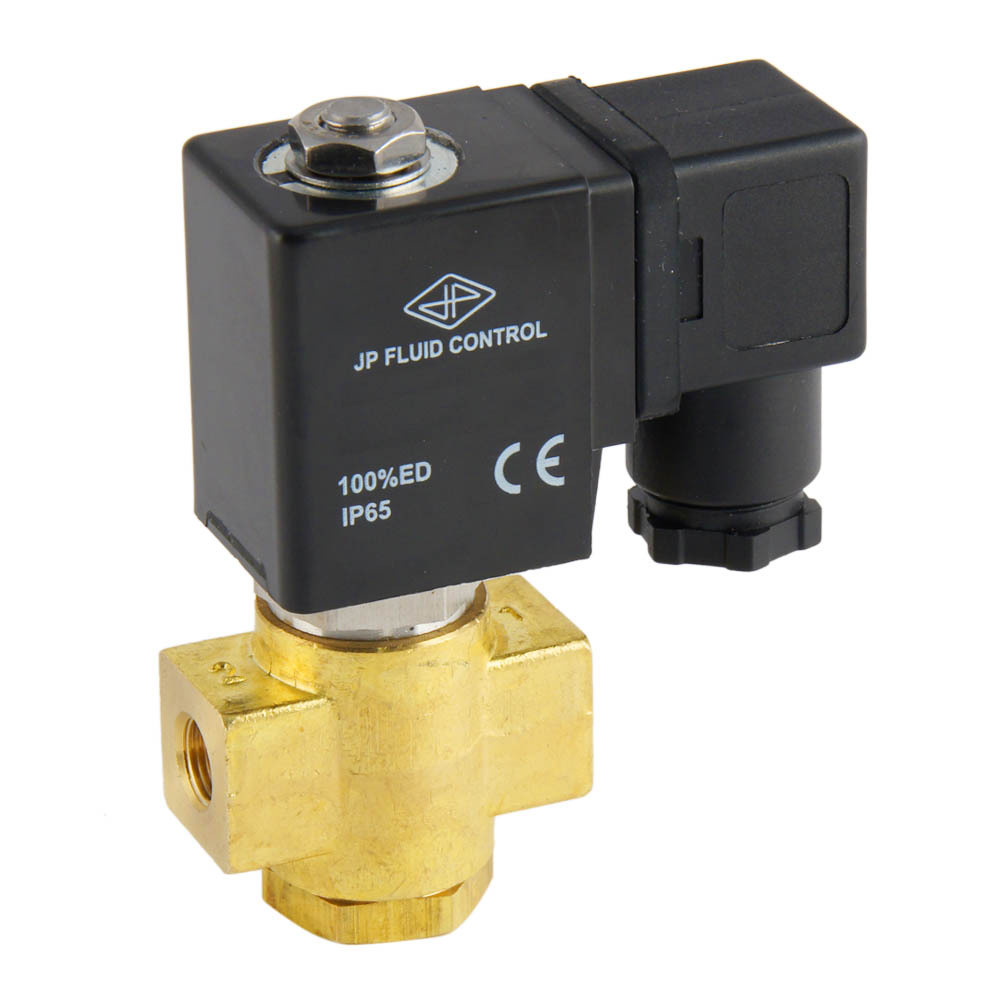 Solenoid Valve ST-DB 1/8'' NO brass FKM 0-12bar 120V AC