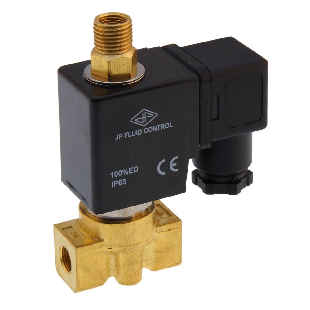 Solenoid Valve TW-DB 1/8'' 3/2 way NO brass FKM 0-6bar 120V AC