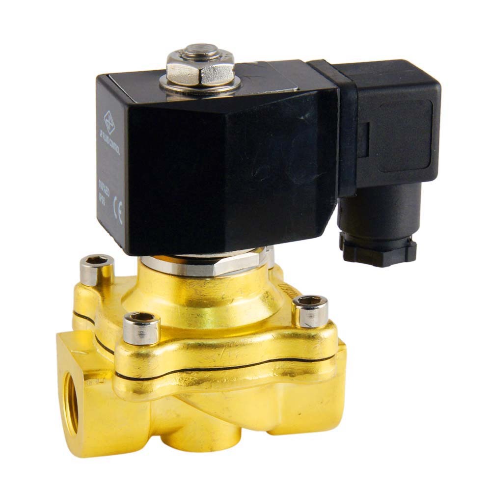 Solenoid Valve DF-SA 3/8'' brass FKM 0-10bar 120V AC