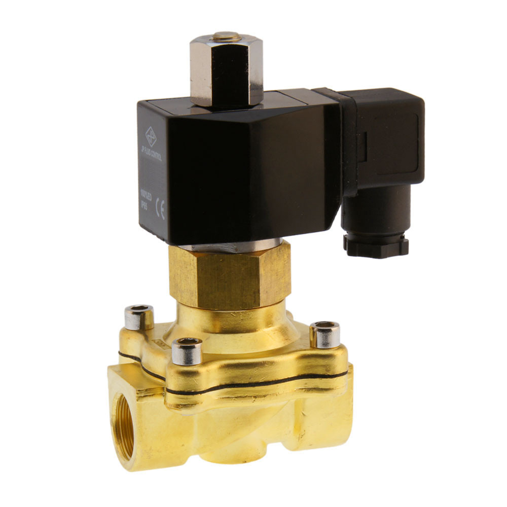 Solenoid Valve DF-SB 3/8'' NO brass EPDM 0-5bar 120V AC