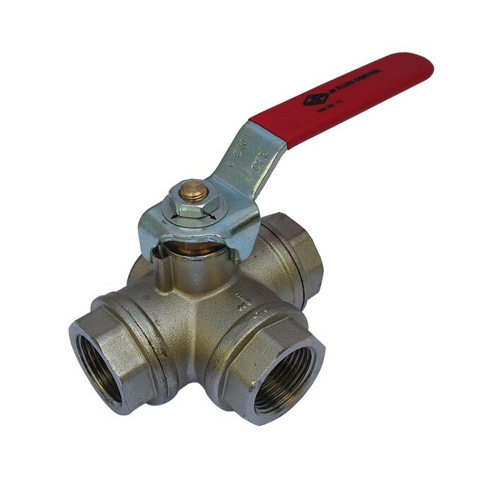 70 - G2'' 3-Way (L) Ball Valve F/F/F