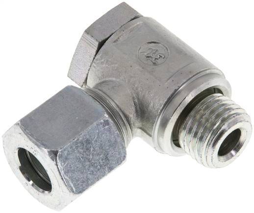 10L & M14x1.5 Zink plated Steel Swivel Joint Cutting Fitting with Male Threads 250 bar Rotatable ISO 8434-1