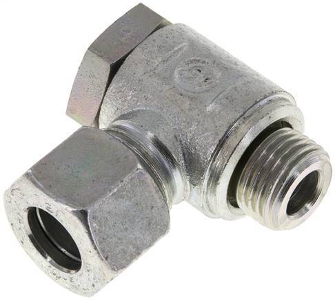 12L & M16x1.5 Verzinkt Stalen Swivel Joint Snijringkoppeling Buitendraad 250bar Draaibaar ISO 8434-1