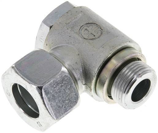 18L & M22x1.5 Zink plated Steel Swivel Joint Cutting Fitting with Male Threads 160 bar Rotatable ISO 8434-1