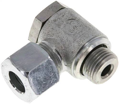 12S & M18x1.5 Zink plated Steel Swivel Joint Cutting Fitting with Male Threads 250 bar Rotatable ISO 8434-1