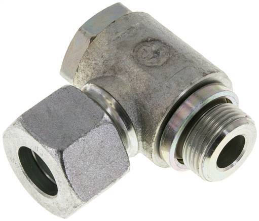 16S & M22x1.5 Verzinkt Stalen Swivel Joint Snijringkoppeling Buitendraad 160bar Draaibaar ISO 8434-1