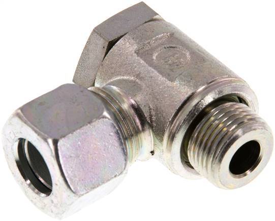 12L & G3/8'' Verzinkt Stalen Swivel Joint Snijringkoppeling Buitendraad 250bar Draaibaar ISO 8434-1