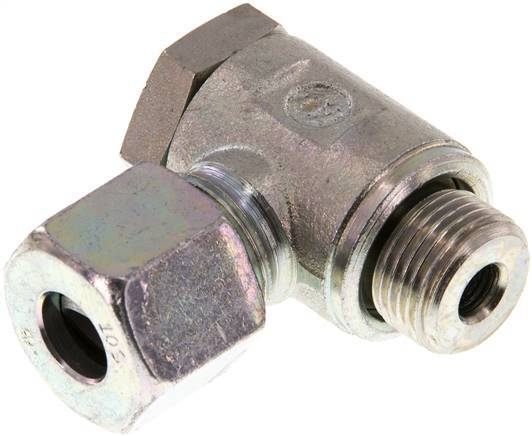 10S & G3/8'' Acier zingue Raccord tournant coupant avec filetage mâle 250 bar rotatif ISO 8434-1