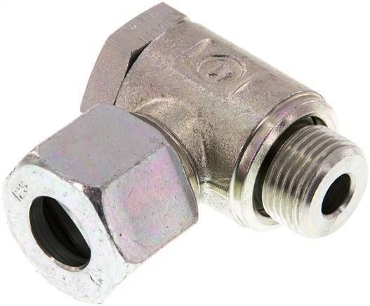 12S & G3/8'' Verzinkt Stalen Swivel Joint Snijringkoppeling Buitendraad 250bar Draaibaar ISO 8434-1