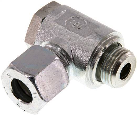 14S & G1/2'' Acero Zincado Racor Giratorio de Corte con Rosca Macho 250 bar Giratorio ISO 8434-1