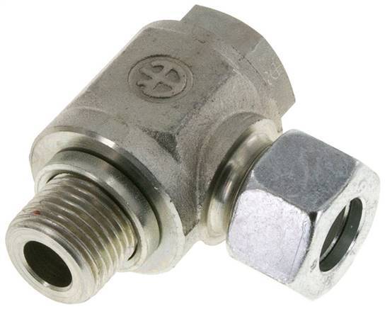 15L & G1/2'' Verzinkt Stalen Swivel Joint Snijringkoppeling Buitendraad 315bar Draaibaar ISO 8434-1