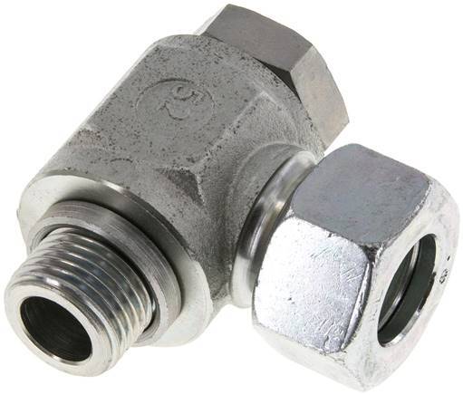 18L & G1/2'' Acier zingue Raccord tournant coupant avec filetage mâle 315 bar rotatif ISO 8434-1
