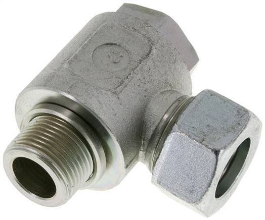 22L & G3/4'' Zink plated Steel Swivel Joint Cutting Fitting with Male Threads 160 bar Rotatable ISO 8434-1