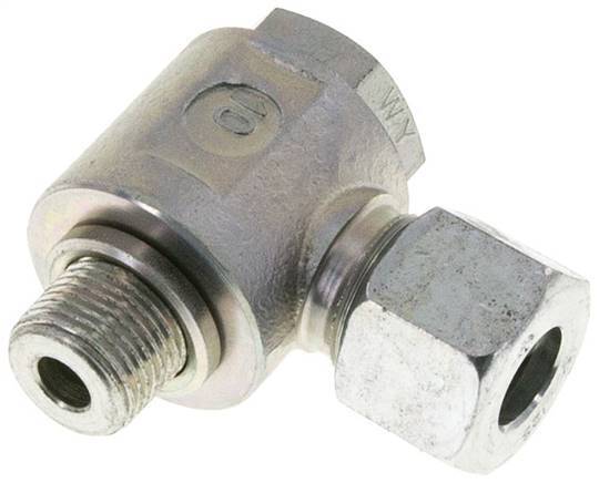 12S & G3/8'' Acero Zincado Racor Giratorio con Rosca Macho 400 bar Giratorio ISO 8434-1