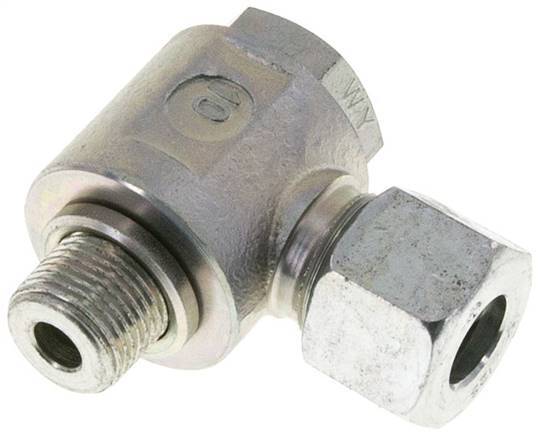 12S & G3/8'' Zink plated Steel Swivel Joint Cutting Fitting with Male Threads 400 bar Rotatable ISO 8434-1