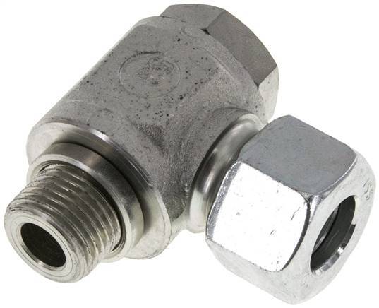 16S & G1/2'' Raccord tournant en acier zingue avec filetage mâle 400 bar rotatif ISO 8434-1