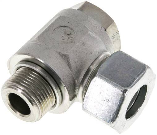 25S & G1'' Zink plated Steel Swivel Joint Cutting Fitting with Male Threads 250 bar Rotatable ISO 8434-1