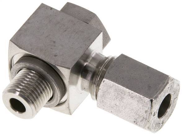 6L & G1/8'' Stainless Steel Swivel Joint Cutting Fitting with Male Threads 315 bar Rotatable ISO 8434-1