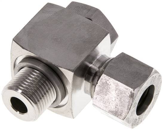 12L & G3/8'' Edelstahl-Drehgelenk-Schneidfitting mit Außengewinde 315 bar drehbar ISO 8434-1