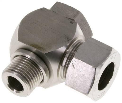 18L & G1/2'' Stainless Steel Swivel Joint Cutting Fitting with Male Threads 315 bar Rotatable ISO 8434-1