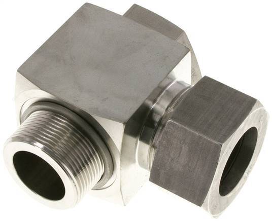 38S & G1-1/2'' RVS Swivel Joint Snijringkoppeling Buitendraad 250bar Draaibaar ISO 8434-1