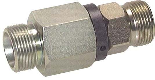 8S Zink plated Steel Ball-Guided Swivel Joint Cutting Fitting DN 6350 bar NBR ISO 8434-1