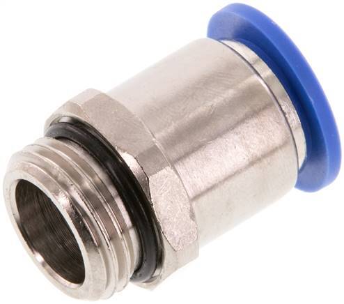 14mm x G1/2'' Push-in Fitting with Male Threads Brass/PA 66 NBR