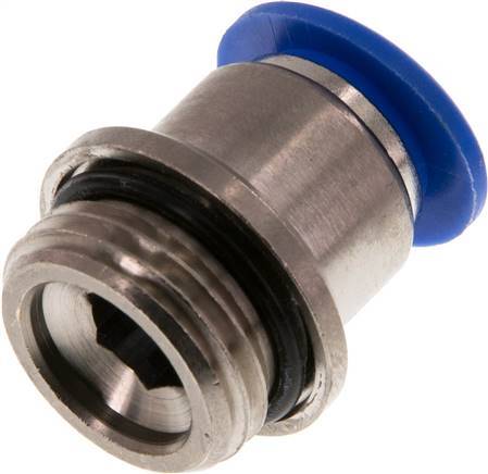 12mm x G1/2'' Push-in Fitting with Male Threads Brass/PA 66 NBR Inner Hexagon