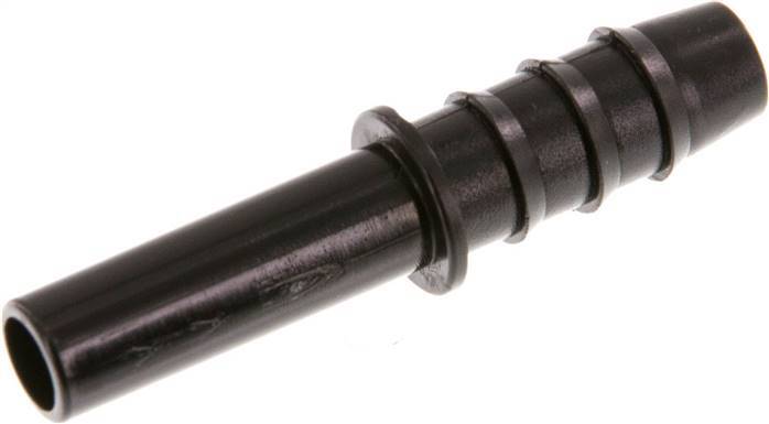 Racor de 8mm x 8mm con pilar de manguera PA 66 NBR