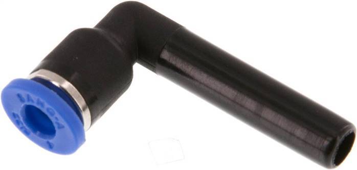 Raccord enfichable coudé 4mm x 6mm 90deg avec bouchon PA 66 NBR