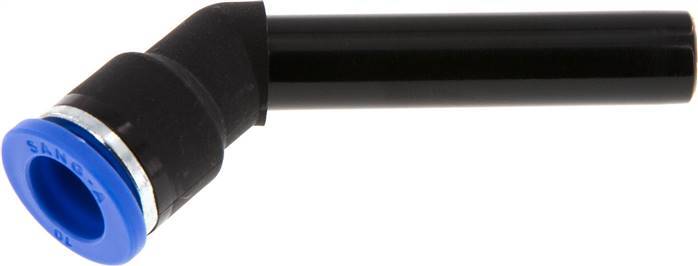 10mm x 10mm 45deg Elbow Push-in Fitting with Plug-in PA 66 NBR Long Sleeve