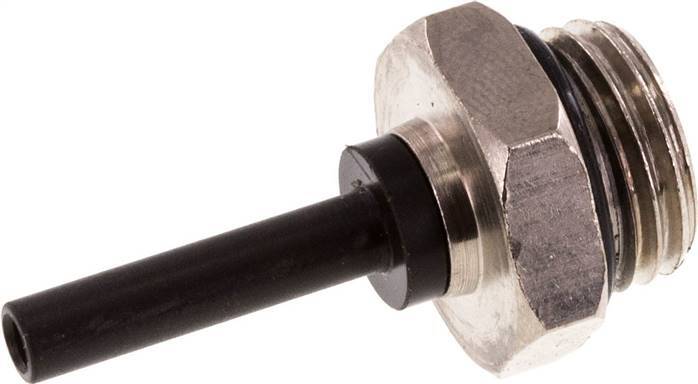 Raccord enfichable 4mm x G1/4'' avec filetage mâle Laiton/PA 66 NBR
