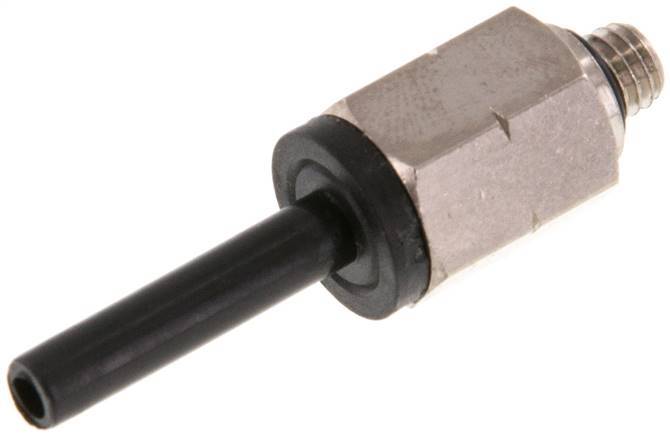 4mm x UNF 10-32 Steckverschraubung Messing/PA 66 NBR