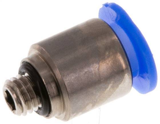 Racor de 6mm x M 5 con rosca macho Latón/POM NBR Interior Hexágono Diseño compacto