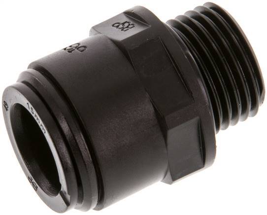 raccord enfichable 15mm x G1/2'' à filetage mâle POM NBR