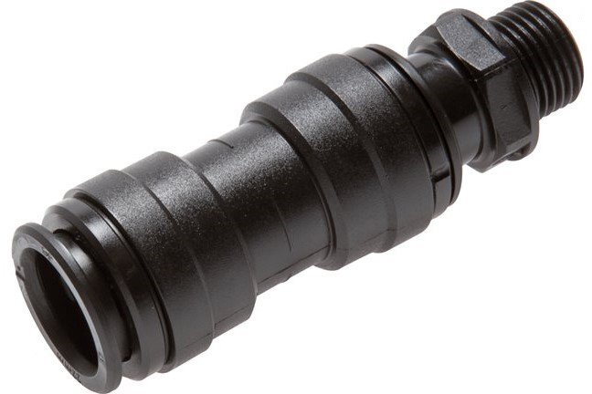 raccord enfichable 22mm x G1/2'' à filetage mâle POM NBR