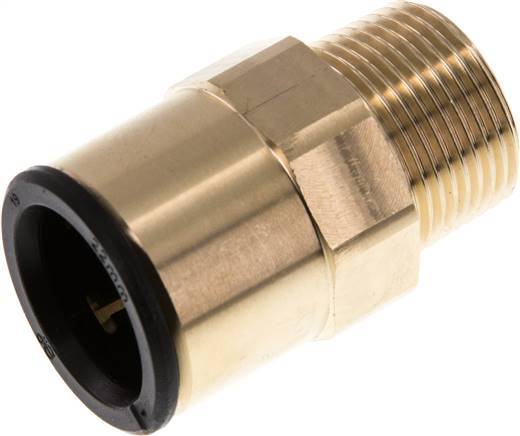 22mm x R3/4'' Push-in Fitting with Male Threads Brass/POM NBR