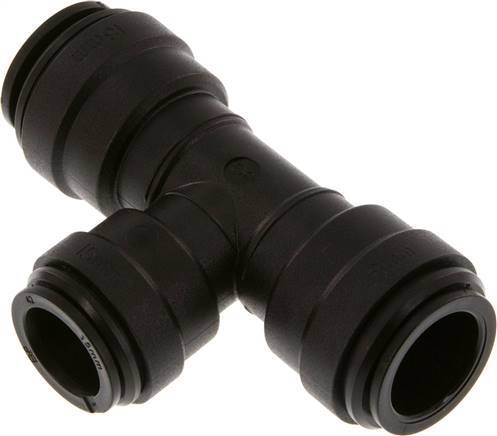 15mm x 18mm Tee Push-in Fitting POM NBR FDA