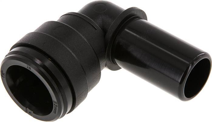 raccord enfichable coudé 90deg 22mm avec bouchon POM NBR