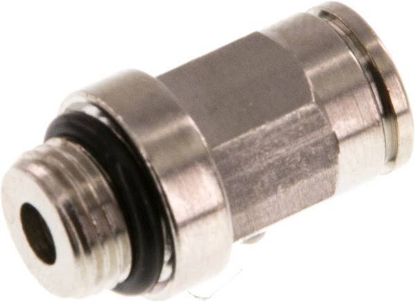 6mm x G1/8'' Push-in Fitting with Male Threads Brass NBR