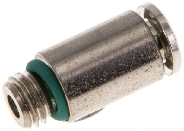 raccord enfichable 4mm x M 7 à filetage mâle Laiton FKM
